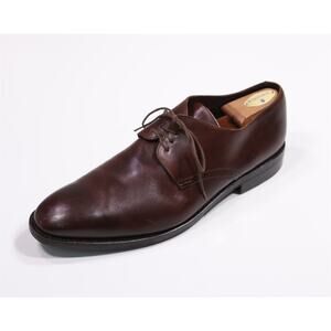 Heschung Souliers Brown Plain Toe Oxford Leather Dress Shoes UK 11- US 12